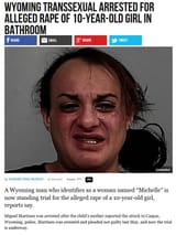 trannie pedo arrested for girl&#039;s bathroom rape