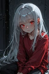 138544-3687768566-preteen girl long hair silver hair red eyes freckles, stumbling