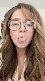 Pokimane-fake-cum-facial-semen-sperm-face-glasses-gamer-girl