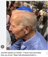 biden i have more Israel yarmulkes than you know