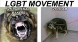 LGBT Movement - Christian Bakers Vs. Islam Dog Meme