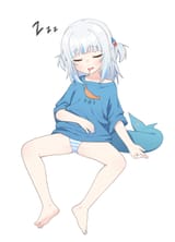 GawrGura, Gawr Gura, HololiveEN 쩍벌 구라 여기 잠들다