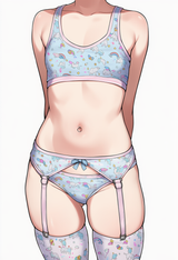 1girl, loli, aged down, little sister, immature female, garter belt, thighhighs, s-2316092801