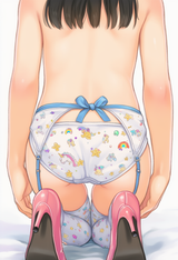 1girl, loli, aged down, little sister, immature female, garter belt, thighhighs, s-2210447508