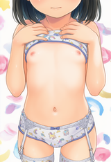 1girl, loli, aged down, little sister, immature female, garter belt, thighhighs, s-2171050352