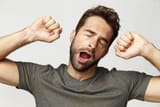 yawning