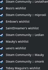 wishlists