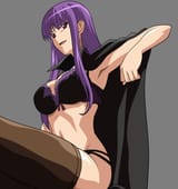 yande.re 130780 bra etou_fujiko ichiban_ushiro_no_daimaou lingerie pantsu thighhighs transparent_png vector_trace