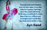 Socialism &amp; Fascism Collectivism Rival Gangs Statism Collectivist Ayn Rand Quote Quotation