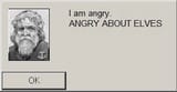angry about elves