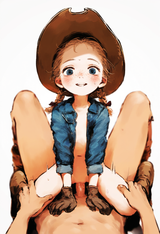 1girl, loli, child, baby girl, little sister, nude, denim jacket, bottomless, c s-562708413