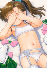 1girl, loli, aged down, immature female, child, flat chest, solo, hair bow, ligh s-599260994