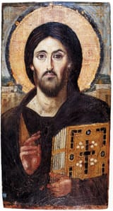 Christ Pantocrator St Catherine&#039;s Monastery 6th Century