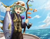 koishi fishing with flan reel-sm
