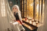 138821-2588862450-Sitting at cafe window alone_ADDBASE___Melia__, loli, vest, tie, shirt, leggings, skirt, sunny window, excited_ADDCOL_rainy wind