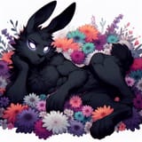 Slumbering Black Rabbit 003