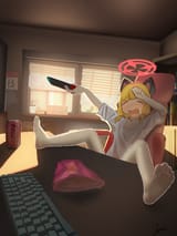 legs, barefoot, toes 小桃