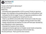 short list of biden crimes against trump and the us