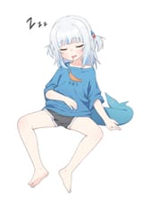 GawrGura, Gawr Gura, HololiveEN 쩍벌 구라 여기 잠들다