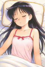 1girl, loli, child, immature female, hino rei, sailor moon (series), sleeping, a s-3270215309