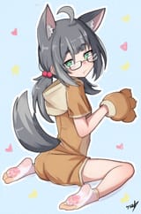 loli, animal ears, The soles of feet in socks Me 3