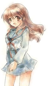 8764 - mikuru rougissement tachiuo uniforme_scolaire