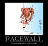 8433 - facepalm facewall mikuru motivational_poster parodie sd serveuse super_deformed