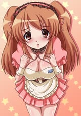 8506 - cosplay décolleté fanart mikuru poitrine rougissement serveuse suzumiya_haruhi_no_yuuutsu étoile
