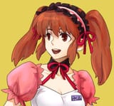 9431 - brown_hair couettes karakuri_chouchou koaki lowres maid_headdress mikuru ruban solo tagme