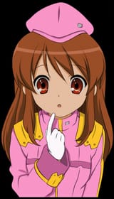9908 - beret brown_hair chapeau cheveux_longs gants mikuru military orange_eyes the_day_of_sagittarius uniforme