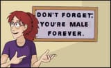 trannie you&#039;re male forever