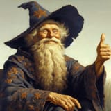 wizard gives a thumbs up