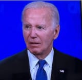 biden debate stare face