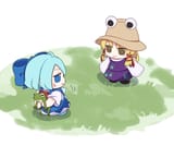 CIRNO HANDLES A FROG IN FRONT OF SUWAKO