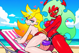 Yuri, strap-on, .85__(In the style of panty _&amp;_stocking_with_garterbelt + style_ s-2791269186