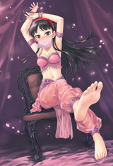 1girl, Amagi Yukiko, large breasts Dancer, Belly Dance, sexy body, sexy dancer w s-3630590537