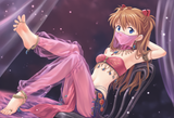 1girl, souryuu asuka langley, red hair, Dancer, Belly Dance, sexy body, sexy dan s-959084813