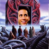 Seinfeld opens a portal to R&#039;lyeh, 90s tv show, vhs grain, lovecraftian 2