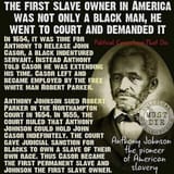 anthony johnson first slave owner was black