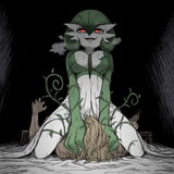 oekaki, hatching (texture), 1girl, head down, looking down, gardevoir, glowing s-970732332