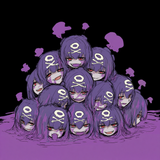 6+ girls, dogpile, twins, koffing, fusion, humanization, multiple girls, smile, s-1105768794