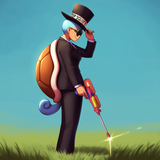 1girl, solo, squirtle, fusion, personification,tail, business suit, adapted cost s-990681839
