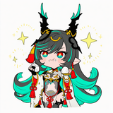 1girl, payila (granblue fantasy), chibi only, sparkling eyes, holding up rice ba s-104223597