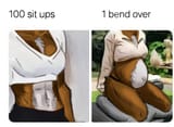 workout comparison - pregnancy is much more efficient at transforming you than sport 19155d4c695c257e73ad83babaaad1dc