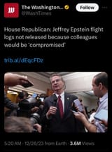 Epstein logs GOP
