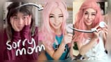 path reacts Belle Delphine makeup tutorial
