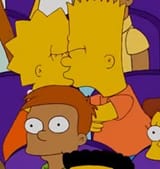 bart and lisa kiss