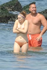 Elizabeth Olsen, me in the back