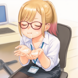 1girl, Kitagawa Marin, Blonde Hair, office lady, white shirt, black pantyhose, p s-3884092494