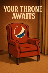A cuck chair with a 
